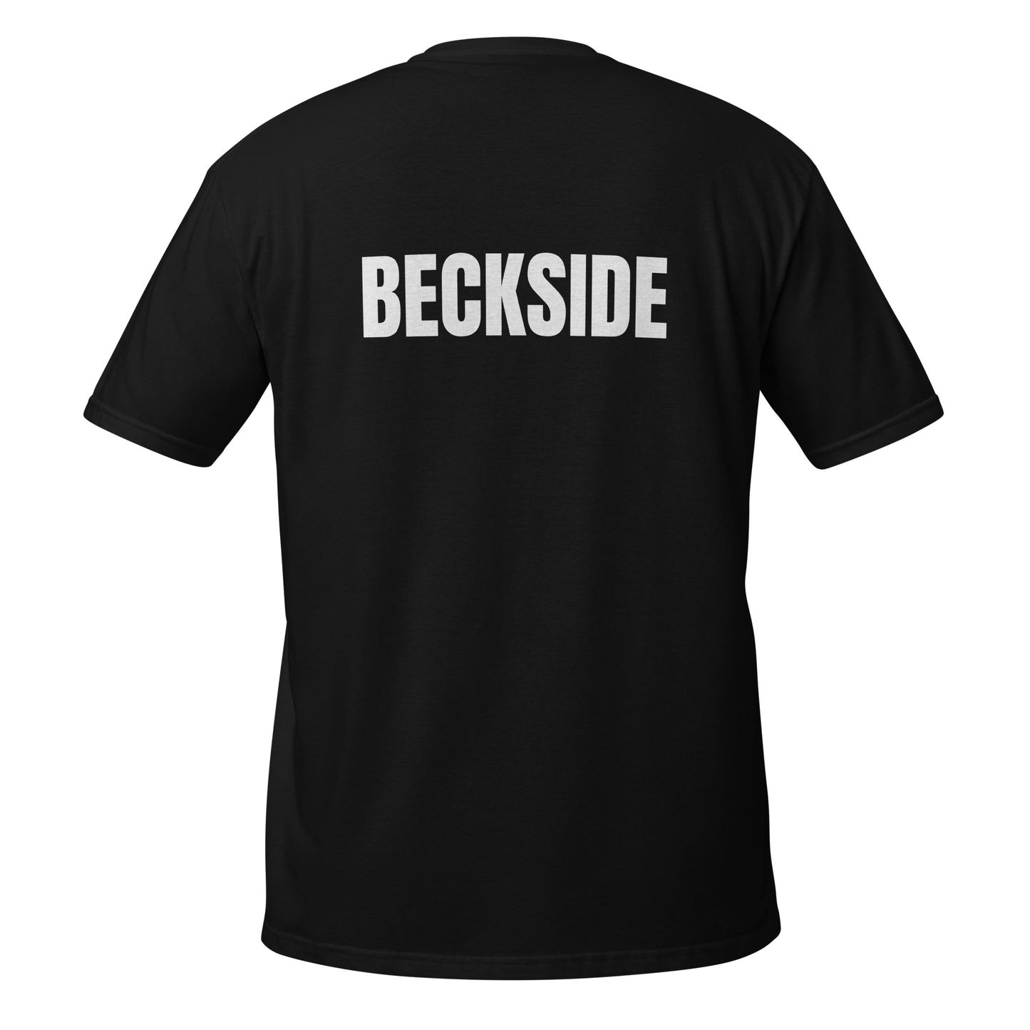 Short-Sleeve Unisex T-Shirt "RICHNESS, BECKSIDE" black