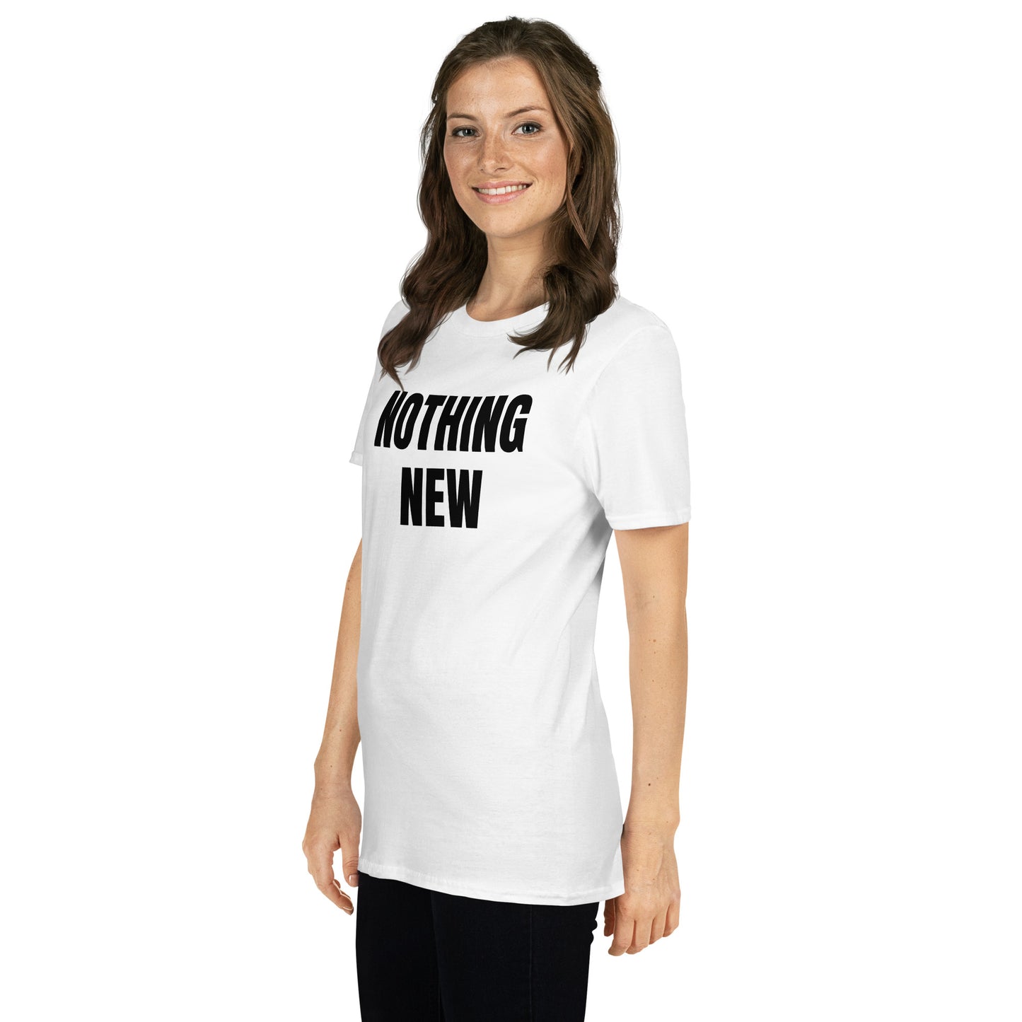 Short-Sleeve Unisex T-Shirt "NOTHING NEW" white